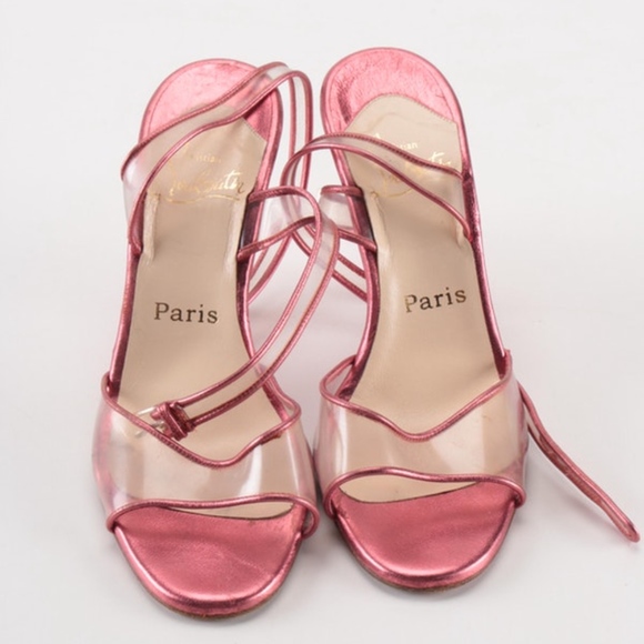 ❌SOLD❌Christian Louboutin Metallic Pink Heels - Picture 2 of 8