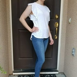 {Gap} Flutter Sleeve Shirt