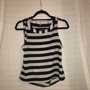 Black/White Stripe Jack Tank