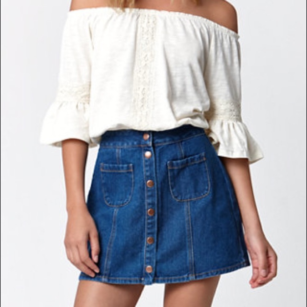 Brandy Melville Jean skirt