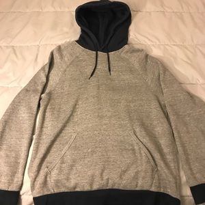 Grey and dark blue brixton hoodie