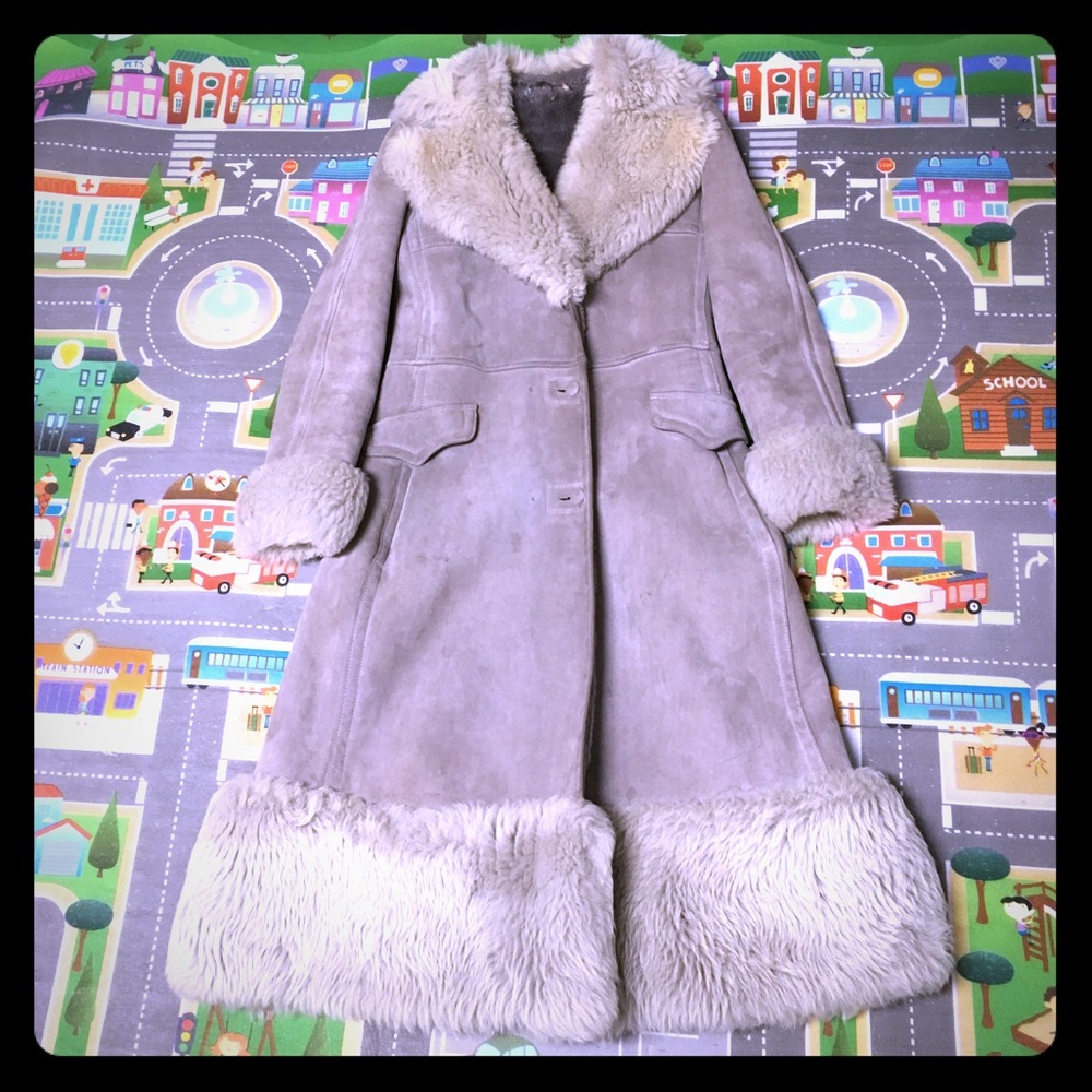Shearling sheepskin coat