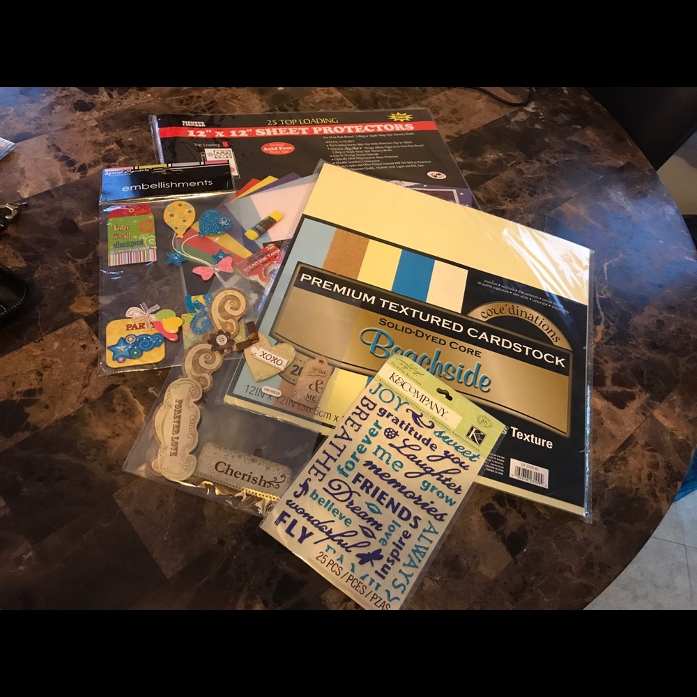 Scrap booking Materials