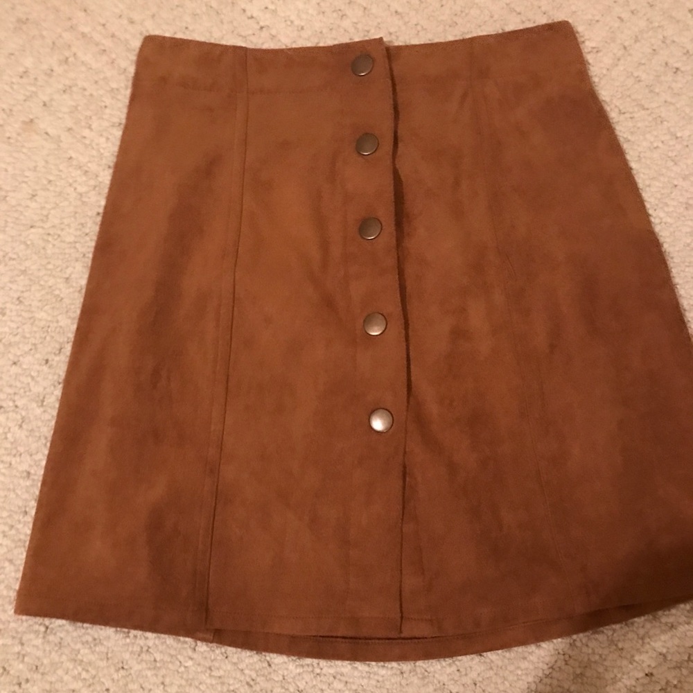 Target suede brown skirt