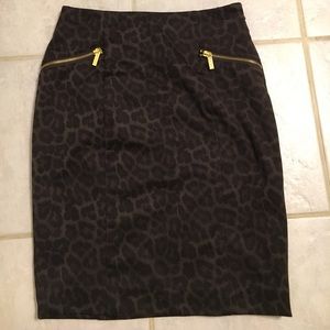 Michael Kors Cheetah print pencil skirt