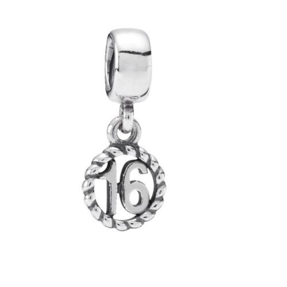 Pandora "16" Charm - Picture 1 of 3