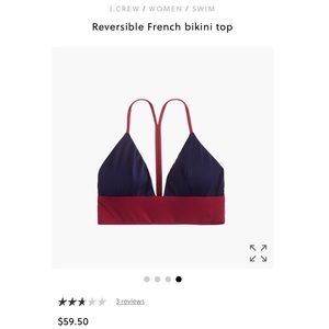 Reversible French Bikini Top