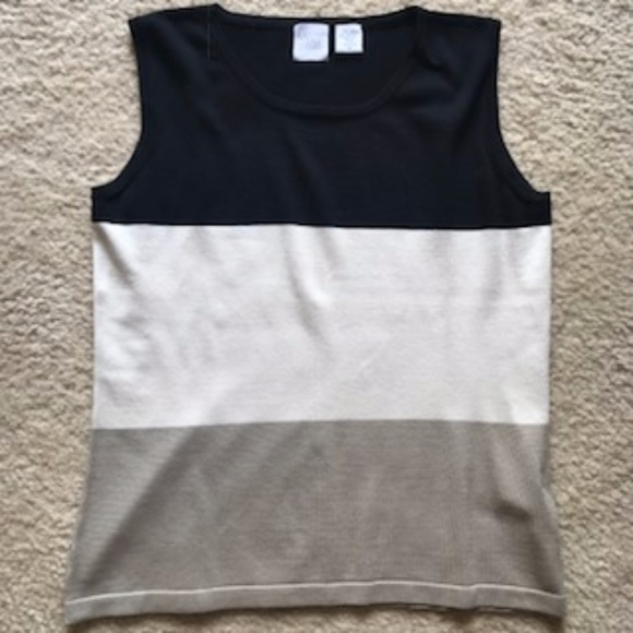 Mary Jane Sweaters - Mary Jane Colorblock Sleeveless Shirt