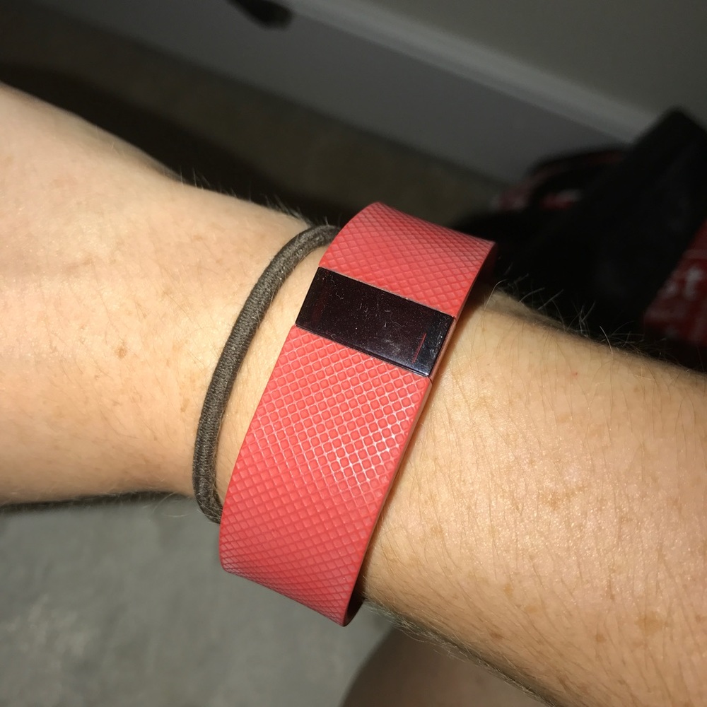 Fitbit Charge HR (Tangerine, Large (6.2 - 7.6 in))