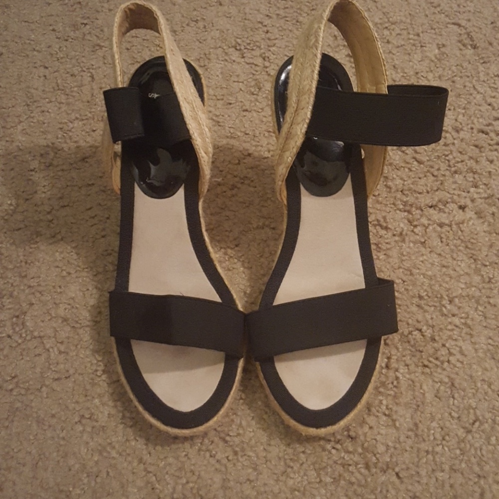 Black and brown platforms