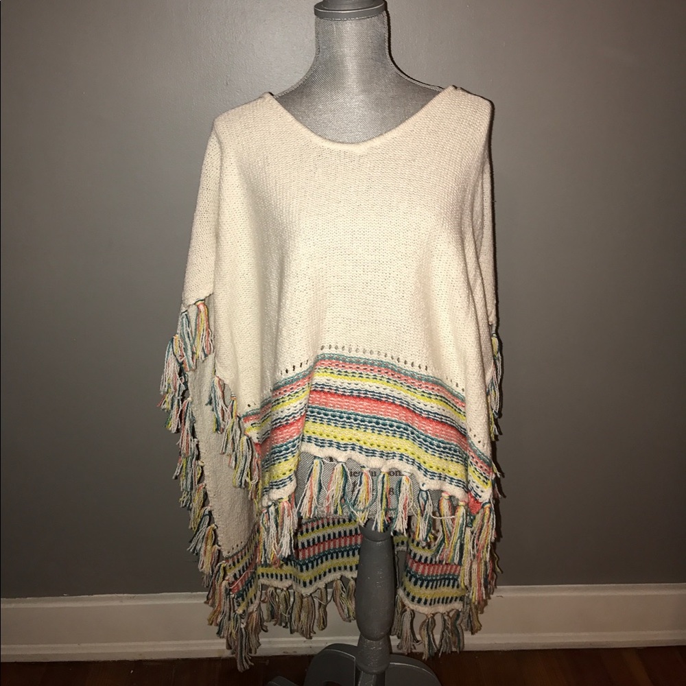 poncho sweater