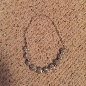 Silver studded necklace