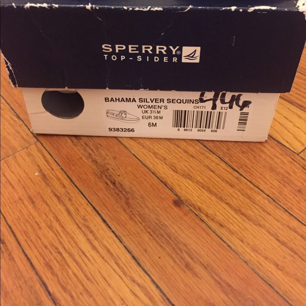 Silver Sequin Sperrys - image 2