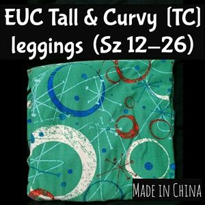 EUC LuLaRoe TC [Fits Sz 12-26] Leggings CROSS POST