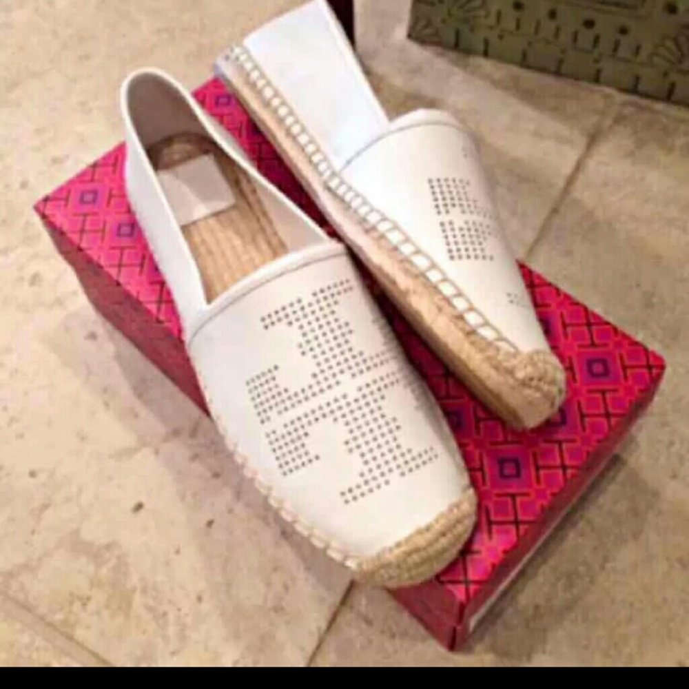 Tory Burch Leather Espadrilles 10
