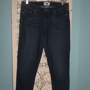 PAIGE kylie cropped dark jeans
