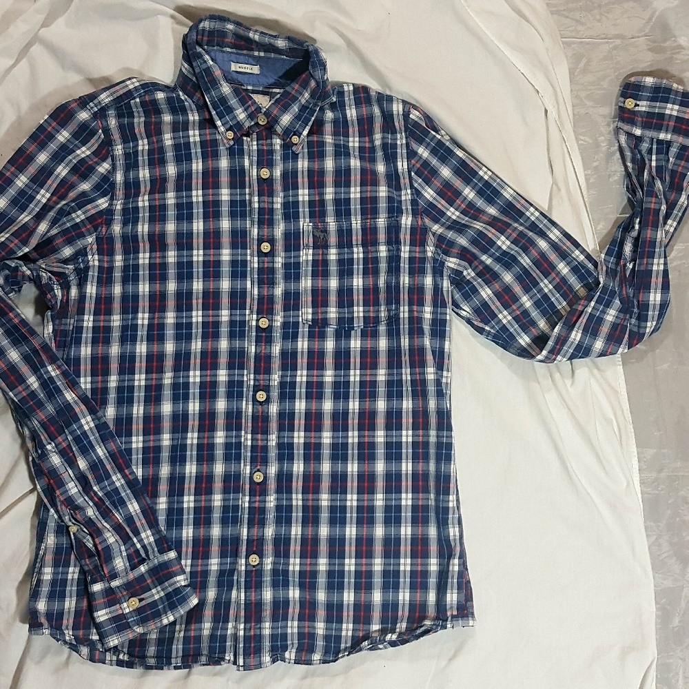 ABERCROMBIE & FITCH MEN MUSCLE BUTTON UP