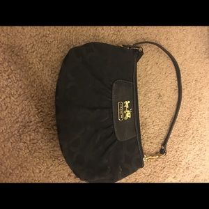 Black coach wristlet