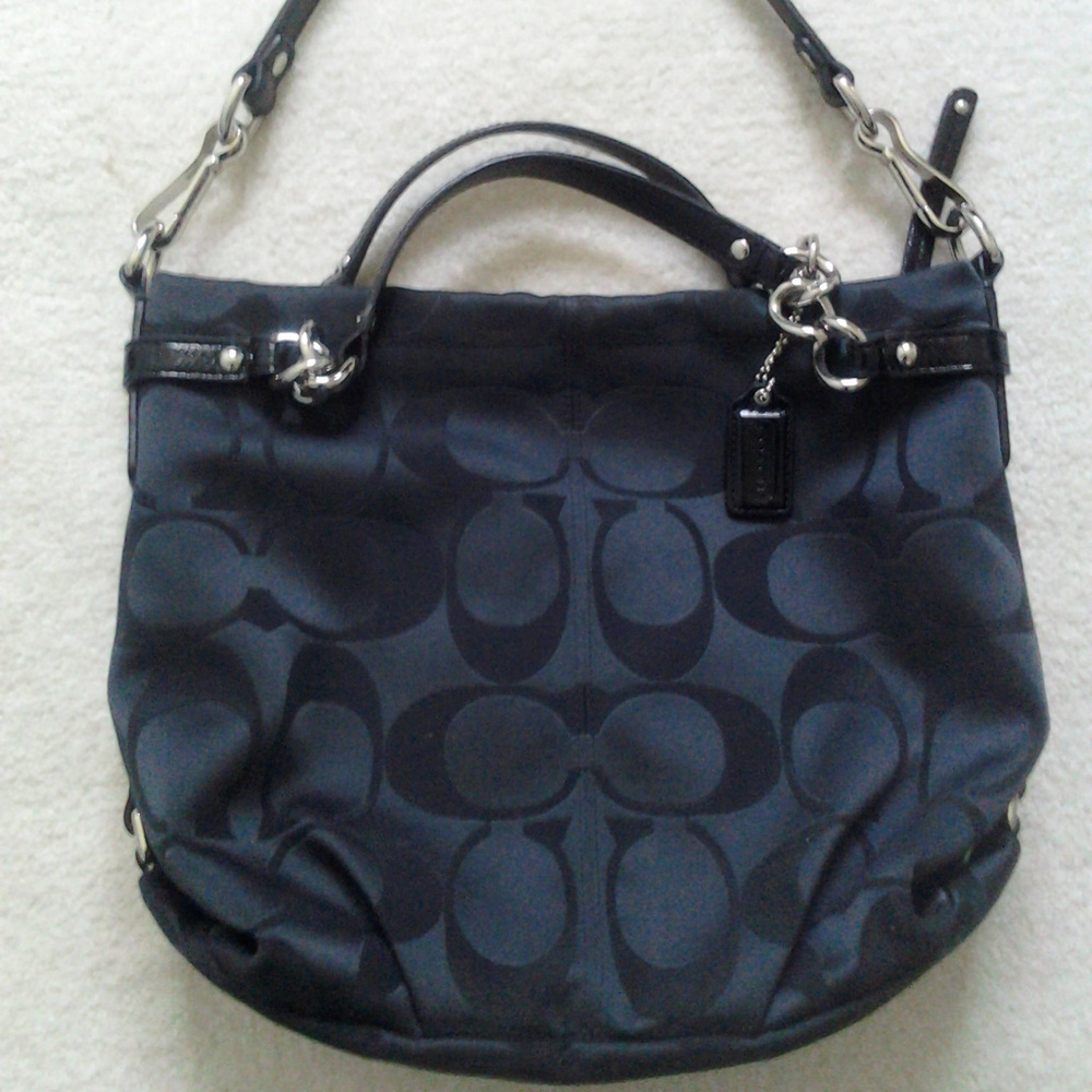~SOLD~Authentic COACH Signature Black Duffle