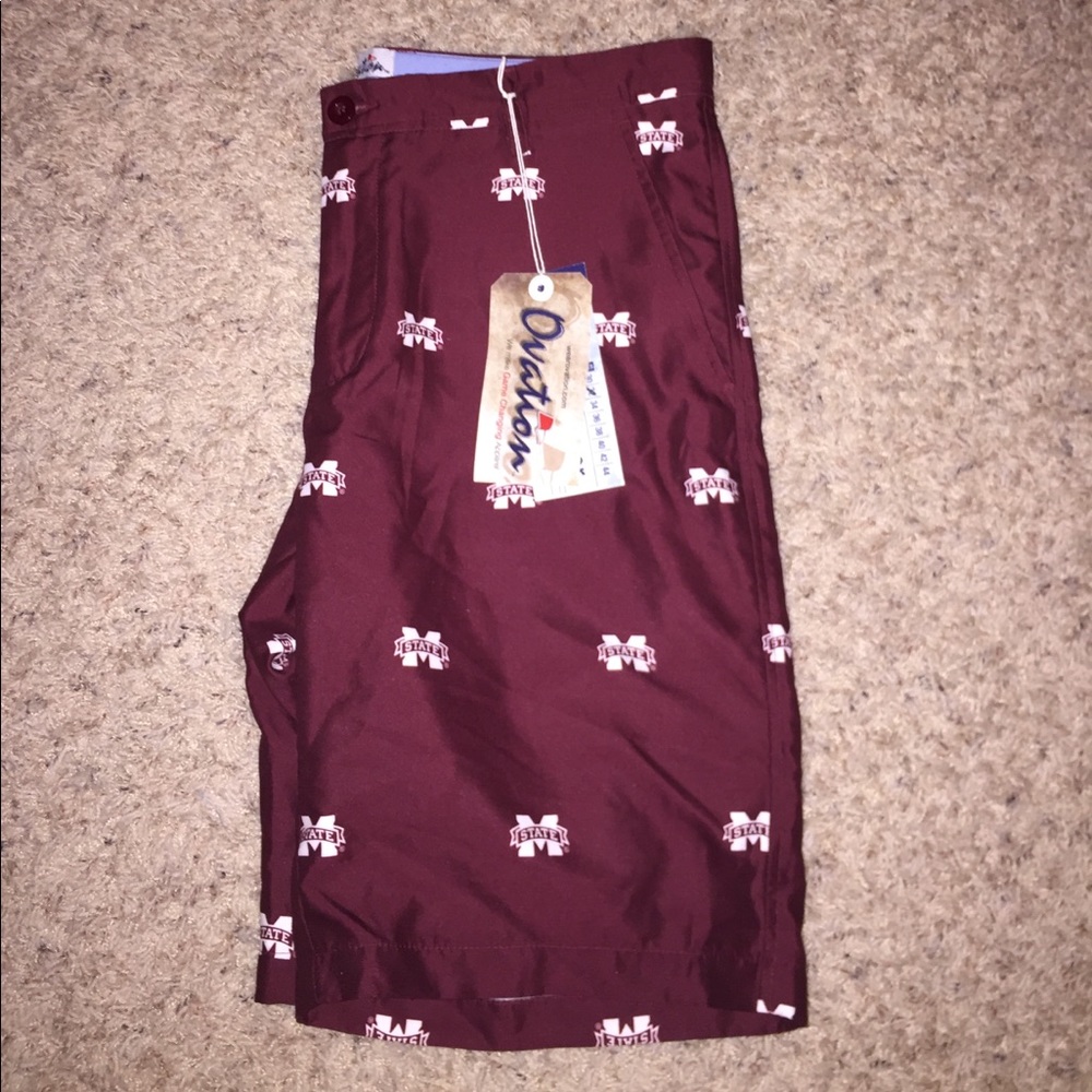Mississippi State 9" flat front shorts