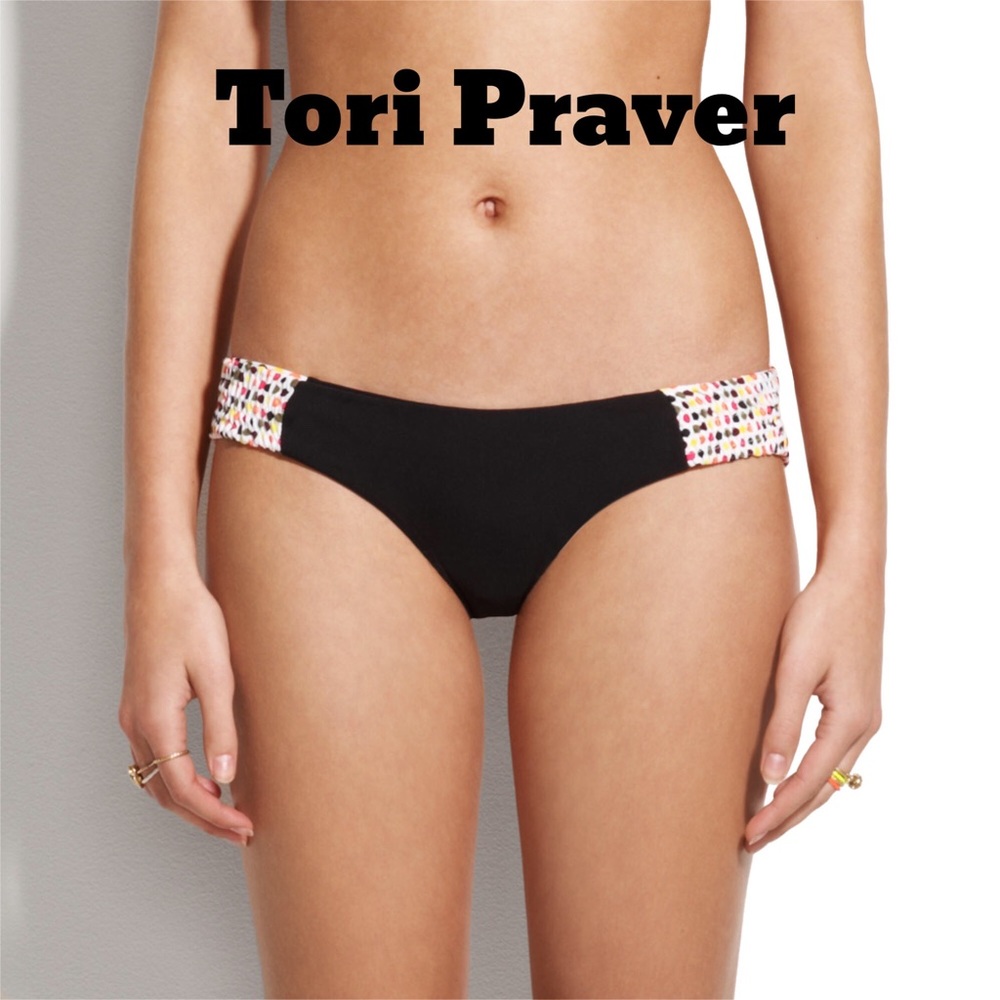 Tori Praver Daisy Polka Dot Bikini Bottom