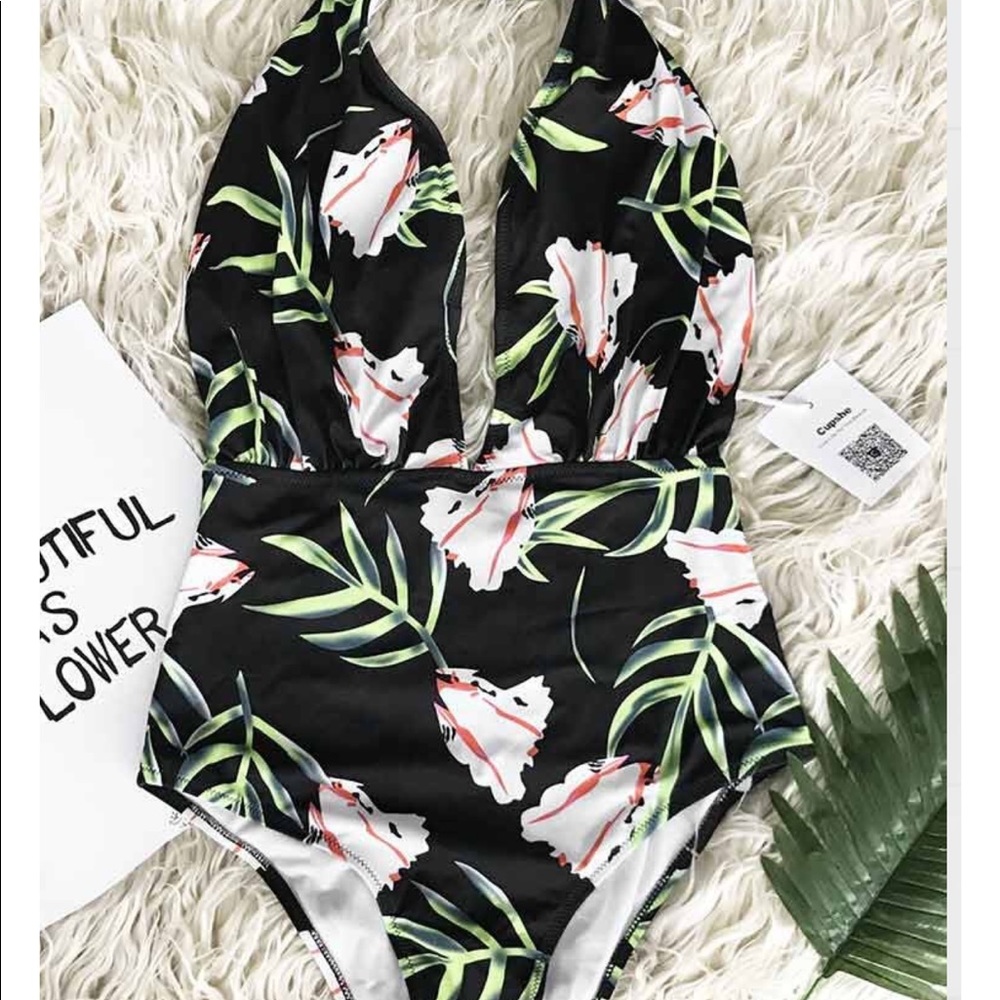 Halter bathing suit.