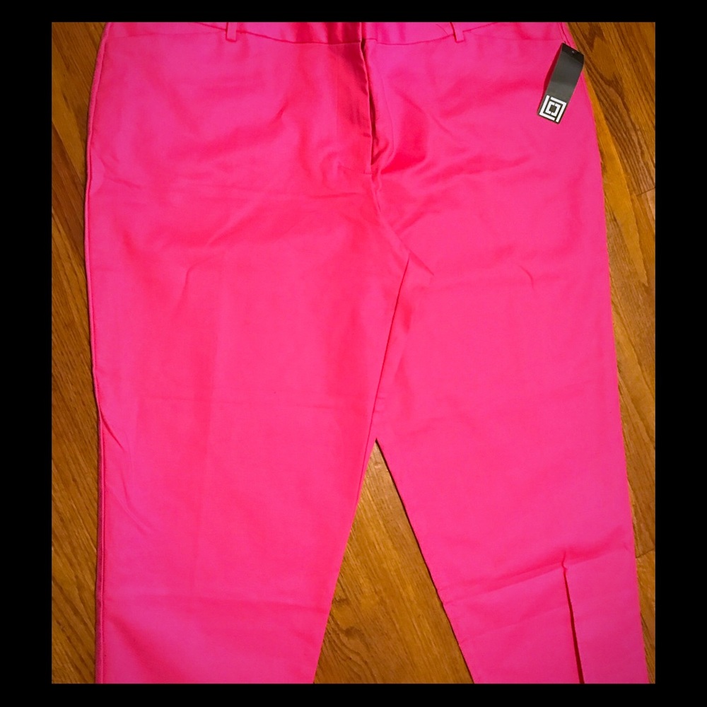 Pink ankle length slacks