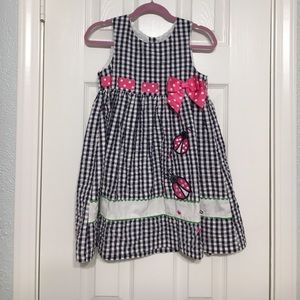 Ladybug gingham dress