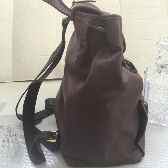 Coach Hamptons leather travel backpack main image 7