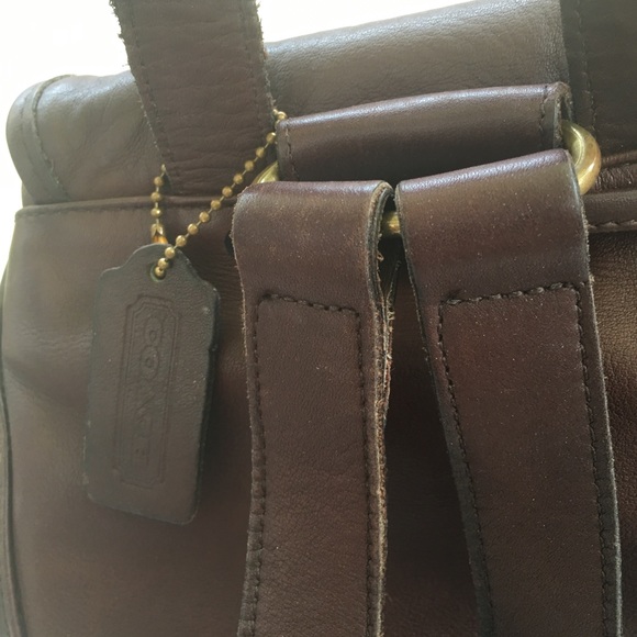 Coach Hamptons leather travel backpack main image 5