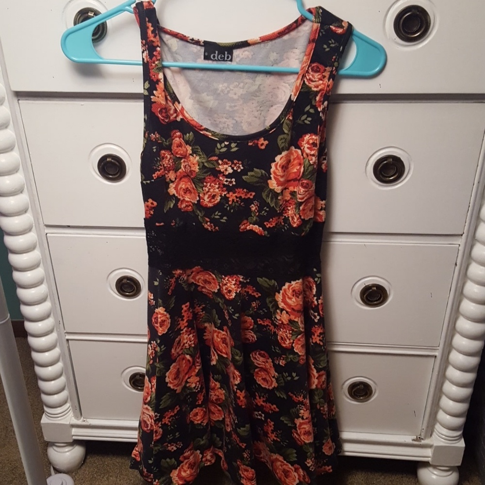 Floral with Lace Dress