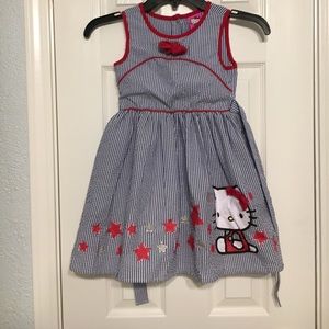 Hello Kitty pinstripe Americana dress