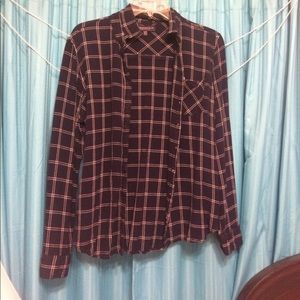 Long sleeved cotton button down