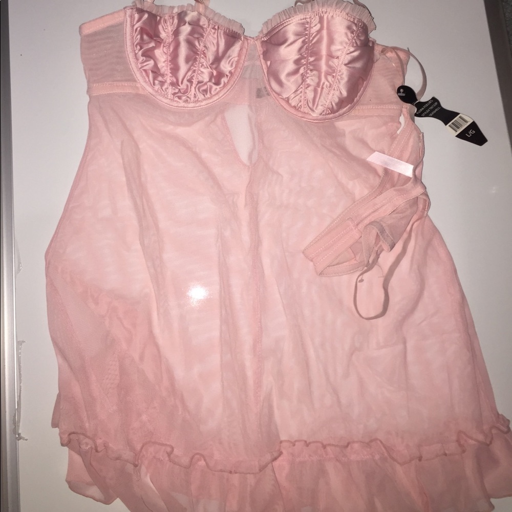Pink baby doll set