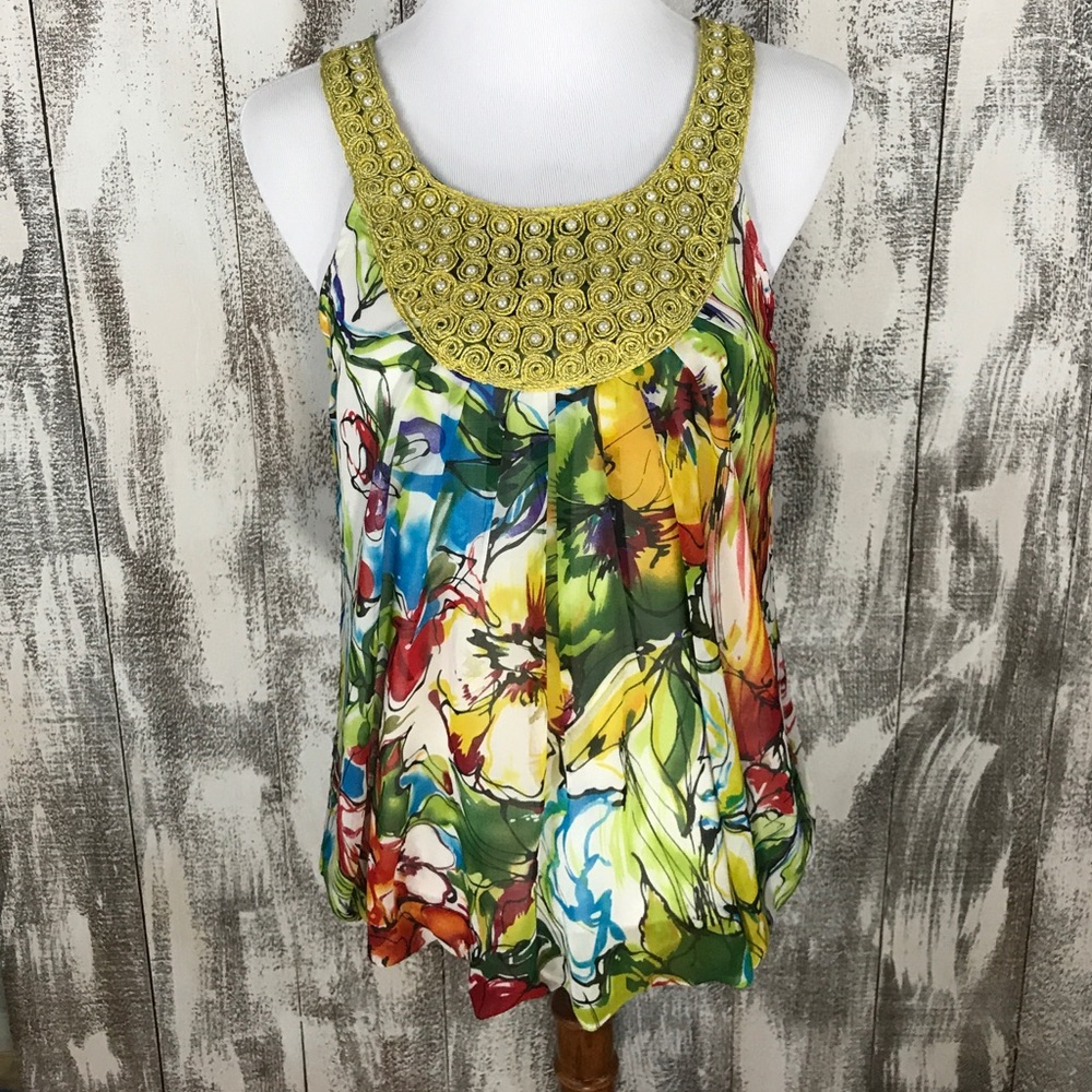 Forever 21 Watercolor Floral Tank
