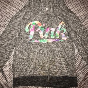 Grey hoodie from pink size medium