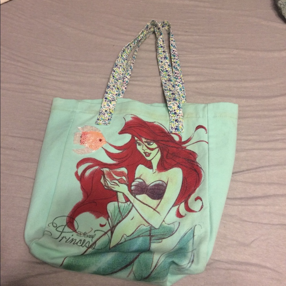 Little mermaid canvas bag
