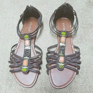 Leather Bamboo sandals