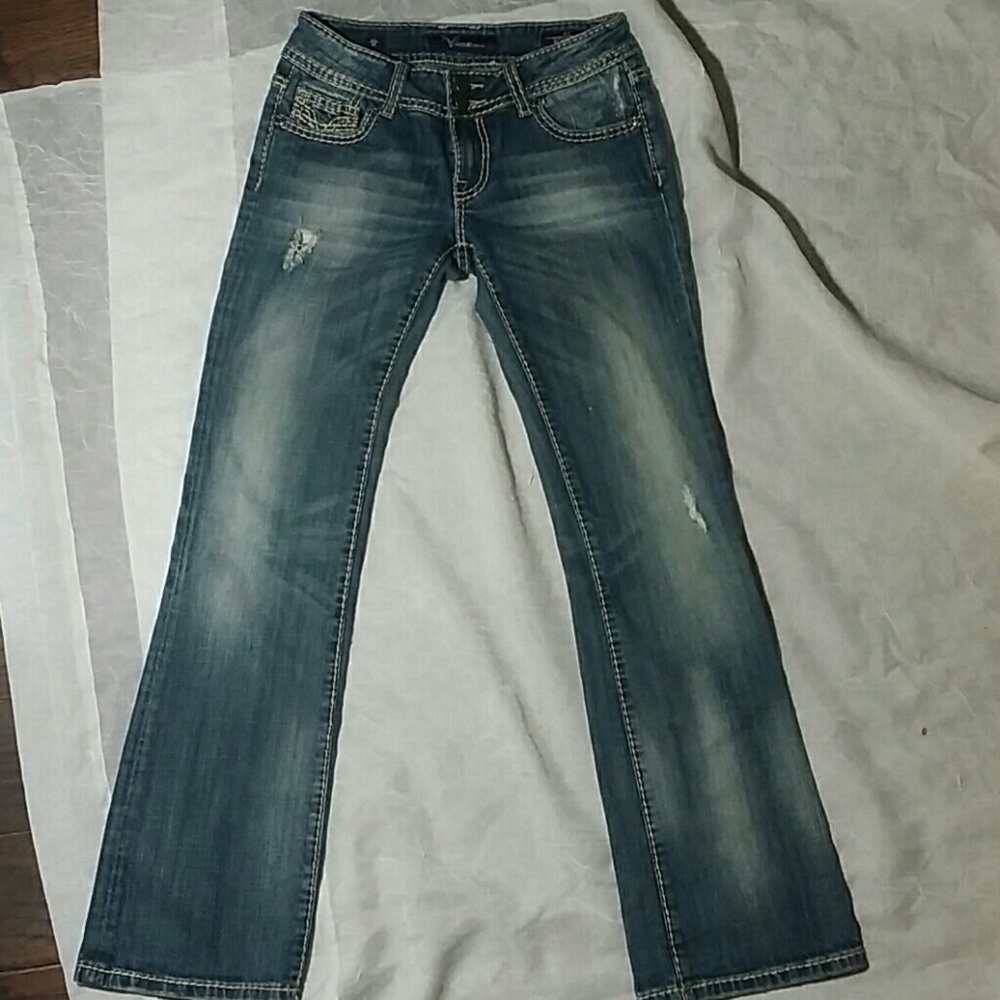 LOWBALL OK! TRY ME! Soft washed faded bootcut jean
