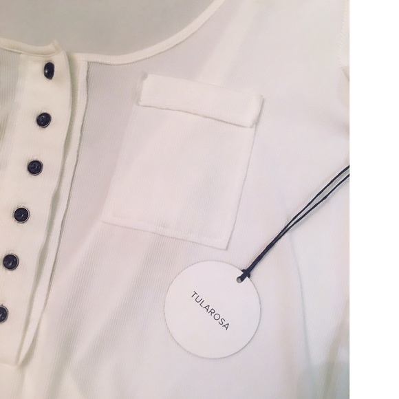 TULAROSA Not That Innocent White Shorts Romper New - Picture 7 of 8