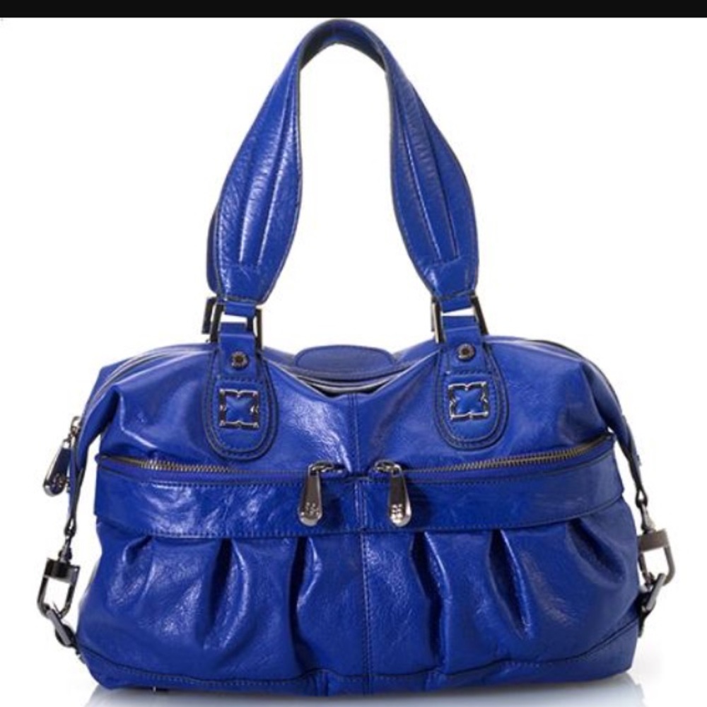 BCBG MAXAZRIA SMALL LEATHER SATCHEL