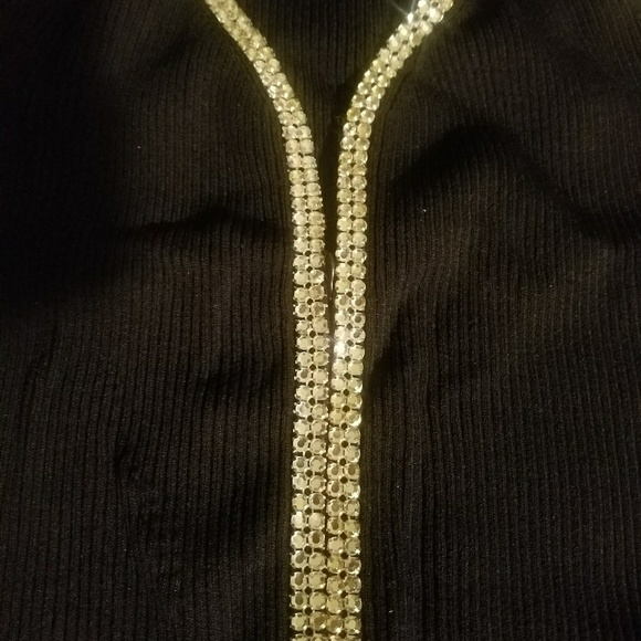 Dressy Zip Up Sweater - Picture 2 of 2