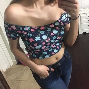 Floral crop top