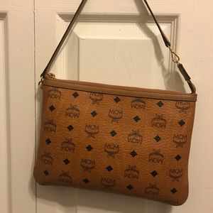100% Authentic Tan MCM Clutch