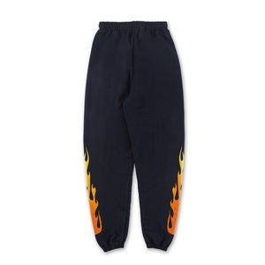 Kylie Jenner flame sweatpants NAVY