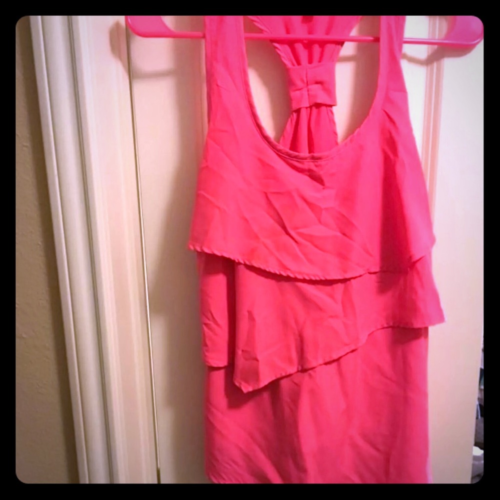 Charlotte Russe Pink Tank Top Size Small