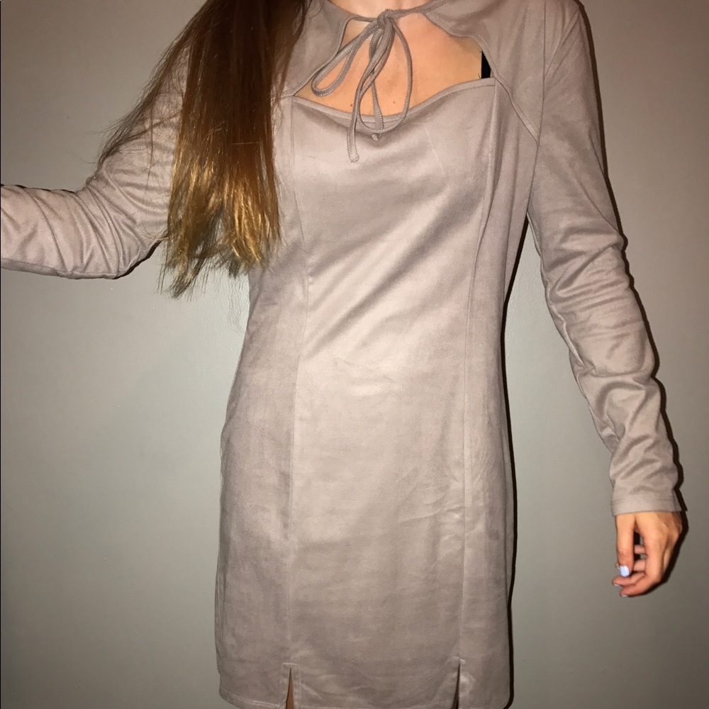 suede dress