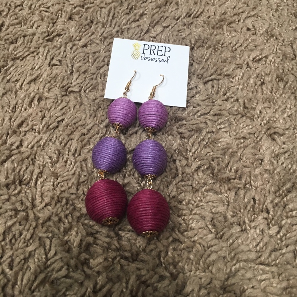 Purple Ombré Earrings Prep Obsessed