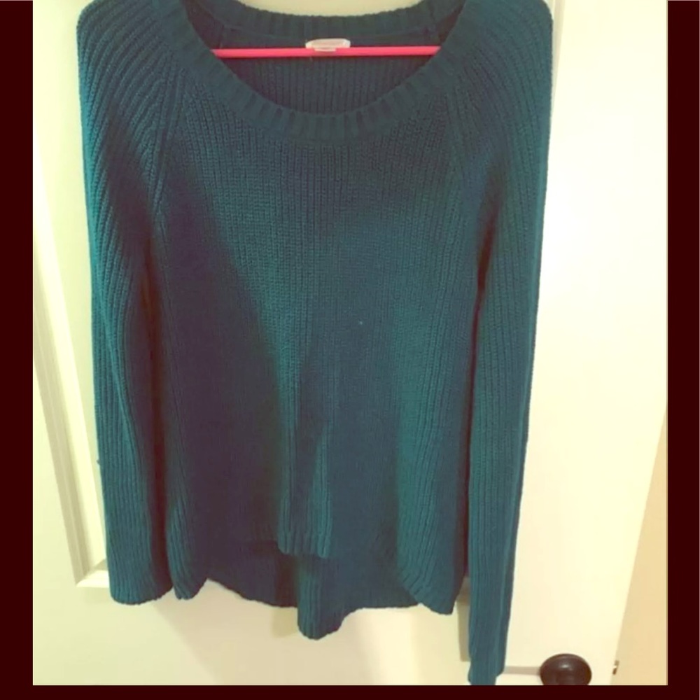 Target teal sweater