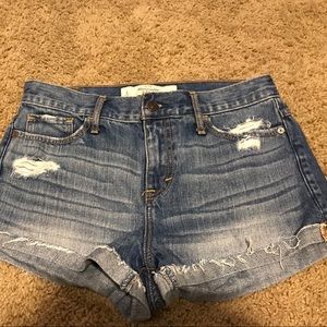 Abercrombie and Fitch Midi Jean Shorts